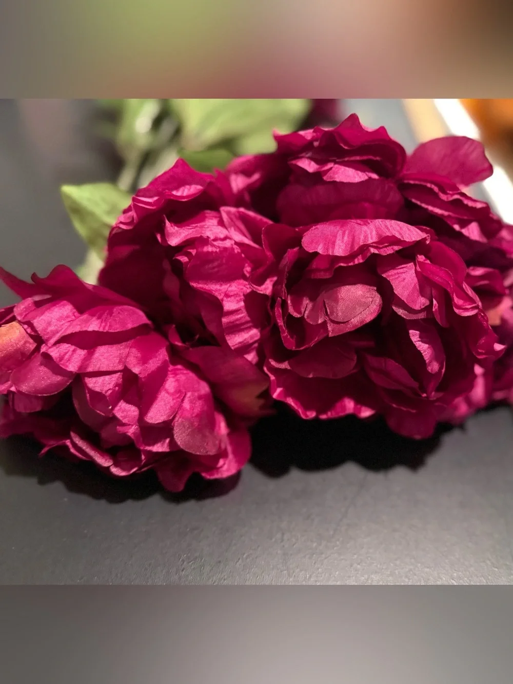 NWT Ashland Purple Peony Artificial Flower Bushes Lot of 2 Faux Floral Decor